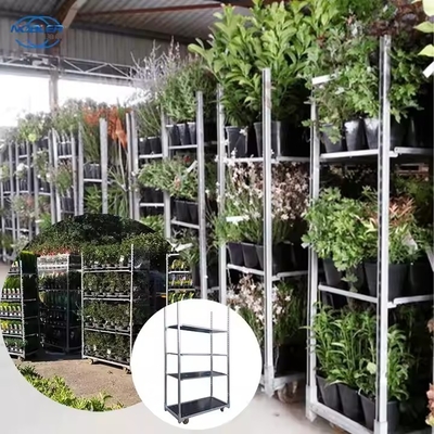 Αδιάβροχο Δανέζικο Τρόλεϊ Λουλουδιών με Γαλβανισμένο Ψευδάργυρο και Δίχτυ