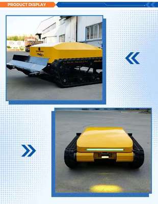 Τηλεκατευθυνόμενο έξυπνο ερπυστριοφόρο χλοοκοπτικό, με μπαταρία φωσφορικού σιδήρου λιθίου (LiFePO₄), τετρακίνηση, εξοικονόμηση ενέργειας και φιλικό προς το περιβάλλον, και 3 ώρες συνεχούς λειτουργίας.